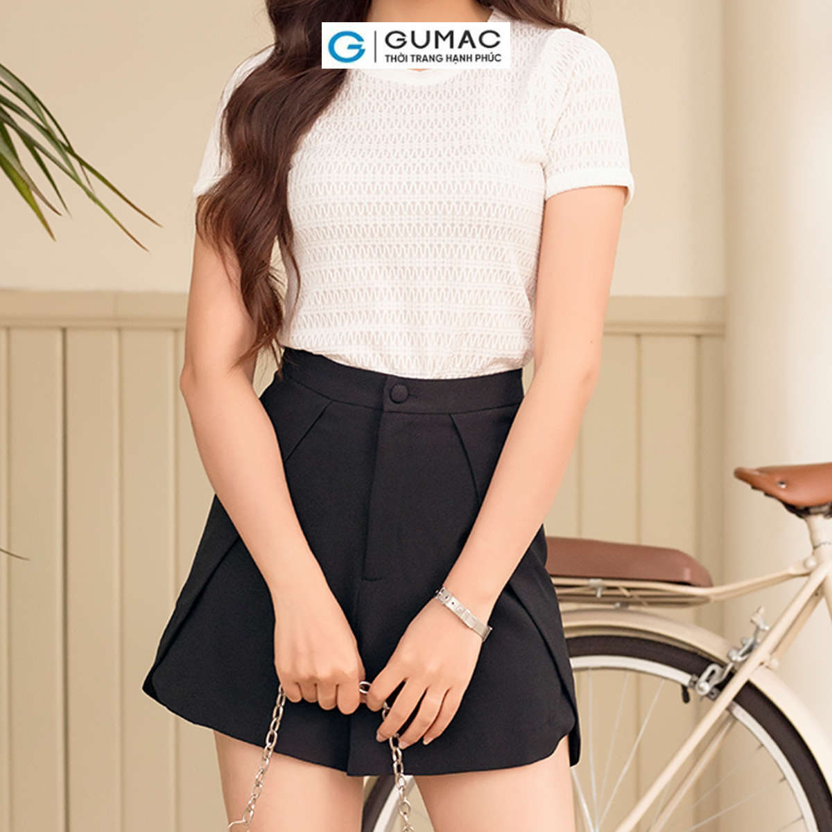 [20H 6.7 - 9.7 |Voucher 8-12%] Quần short đắp vạt thời trang GUMAC QD06065