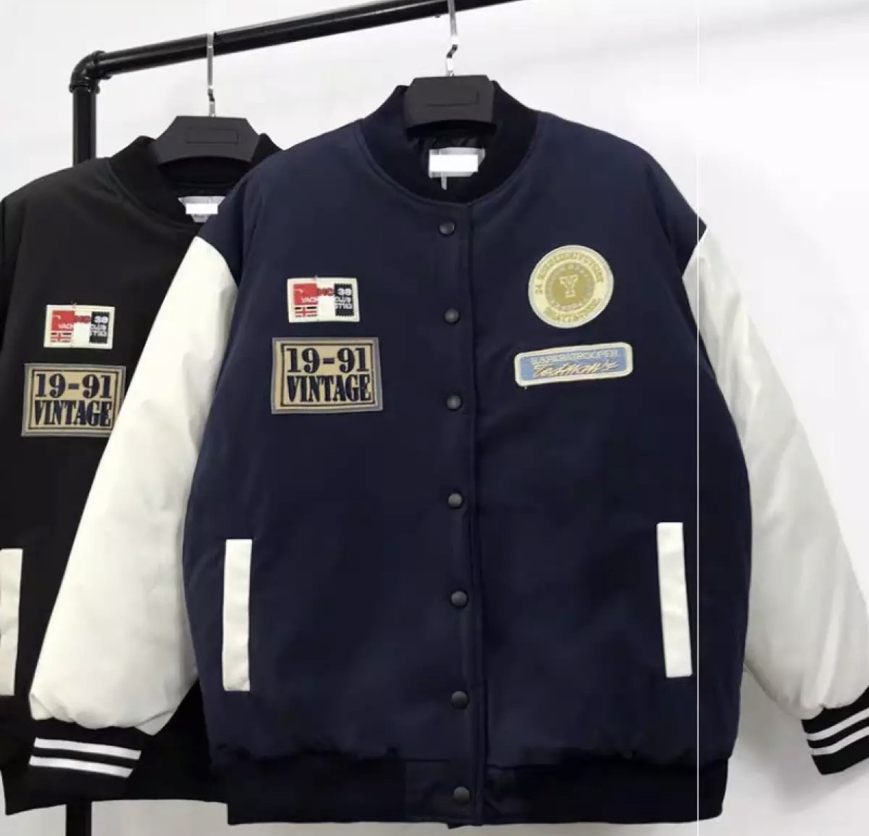 Ao khoac nhung cao cap - kieu dang bomber - thiet kế hoa tiet in 3d cau vông-tp012