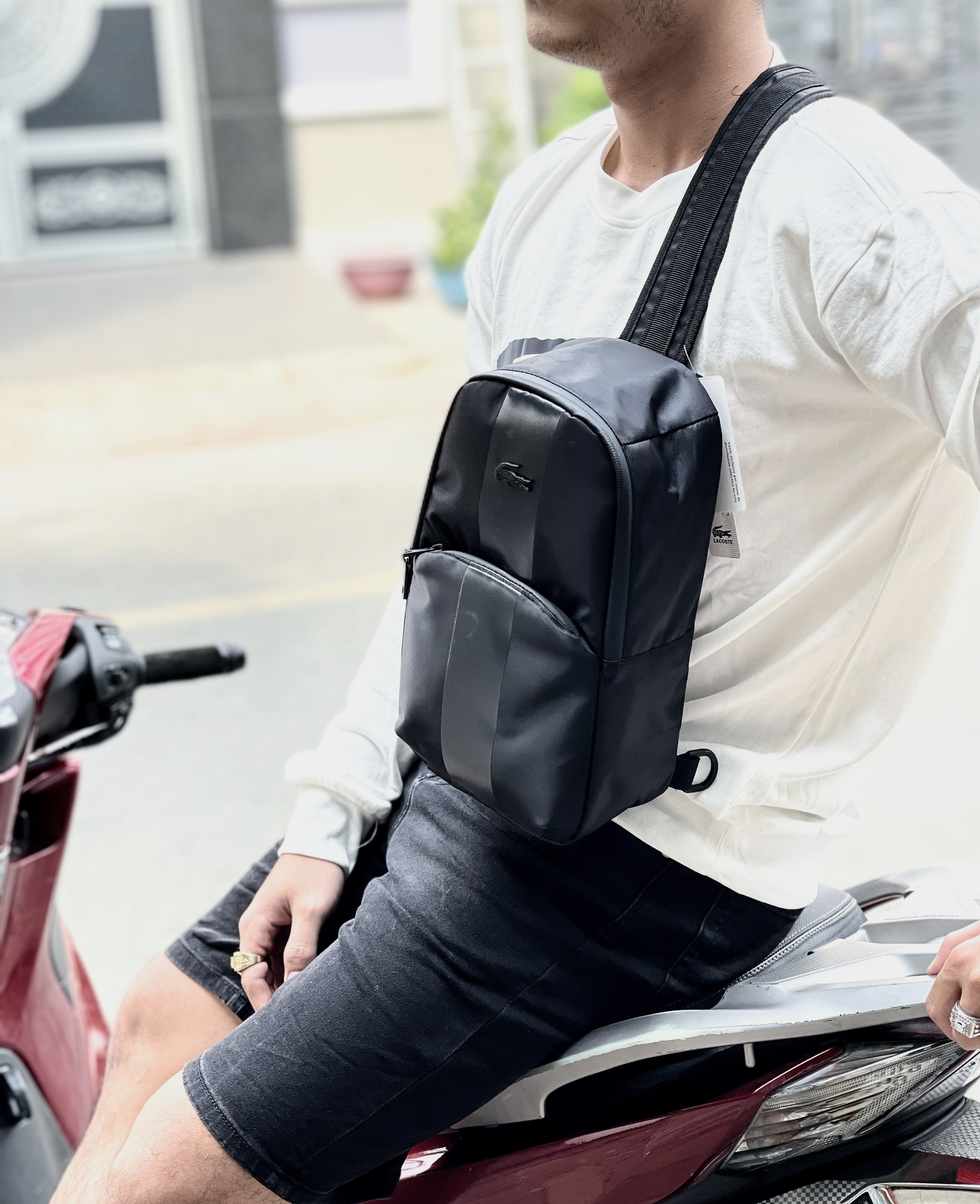Túi đeo chéo, đeo ngực Lacos Black