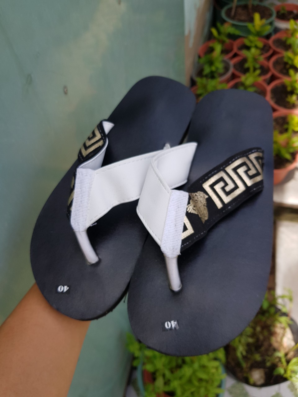 [FREESHIP + HOÀN TIỀN 50K] Dép cặp nam và nữ ( đế đen quai trắng phối màu ) size từ 35 nữ đến 43 nam