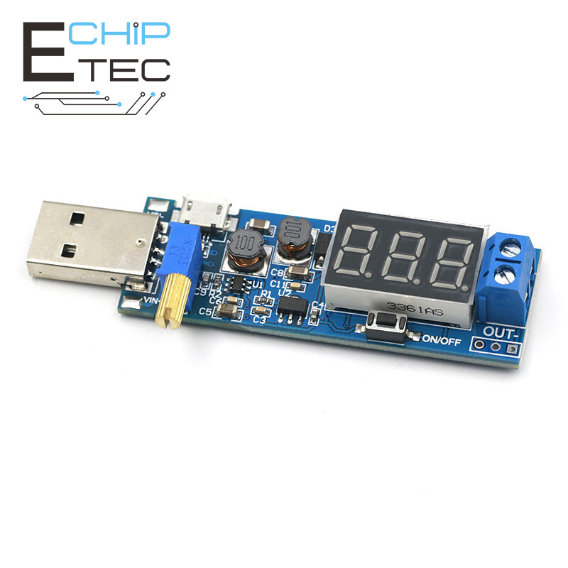 DC-DC Mô-đun Cấp Nguồn Lên/Xuống USB 5V Đến 3.5V / 12V Bộ Chuyển Đổi Tăng Tốc Có Thể Điều Chỉnh Ra DC 1.2V-24V