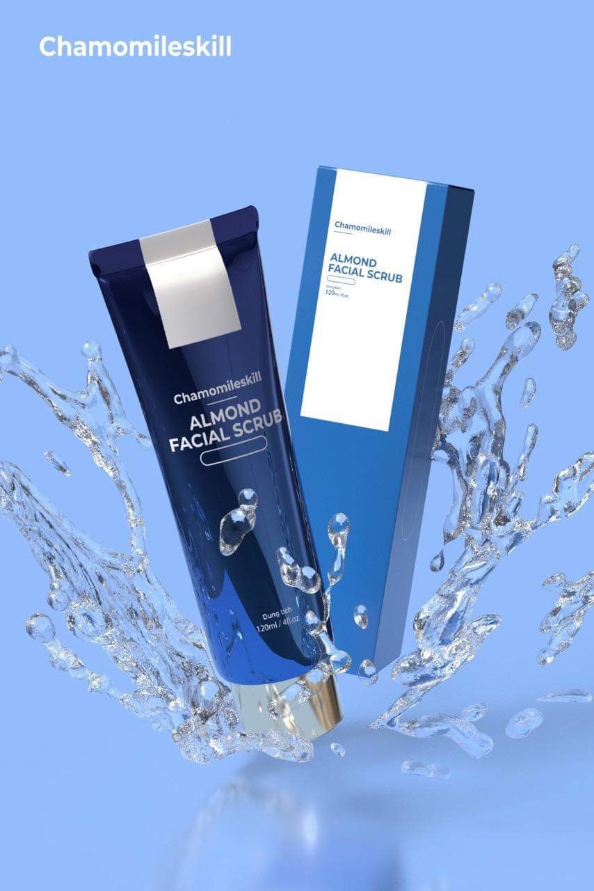 Gel tẩy tế bào chết Chamomileskill - Tẩy da chết Almond Facial Scrub Chính hãng