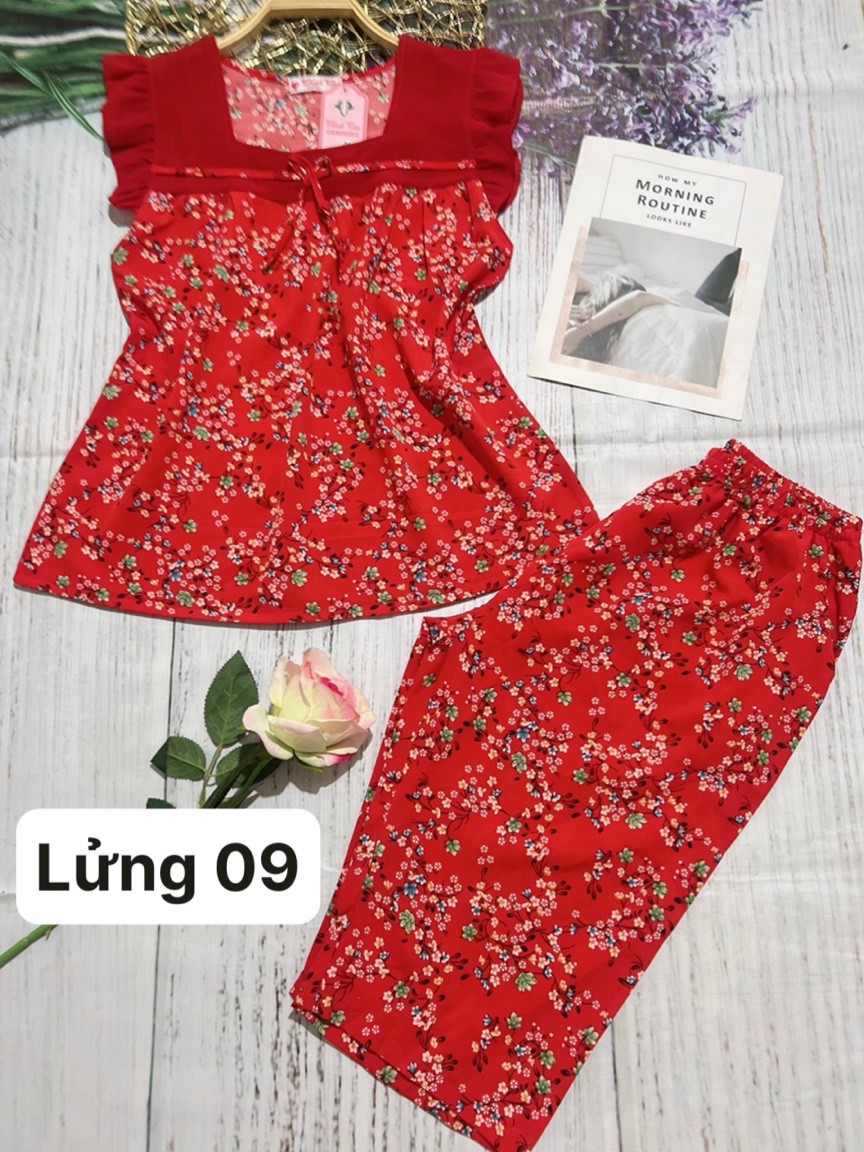 [ HIEN HOANG STORE , HCM  ] Bộ mặc nhà Quần lửng tay cánh tiên , đồ bộ  nữ, đồ bộ lụa hàn cao cấp, đồ bộ lụa