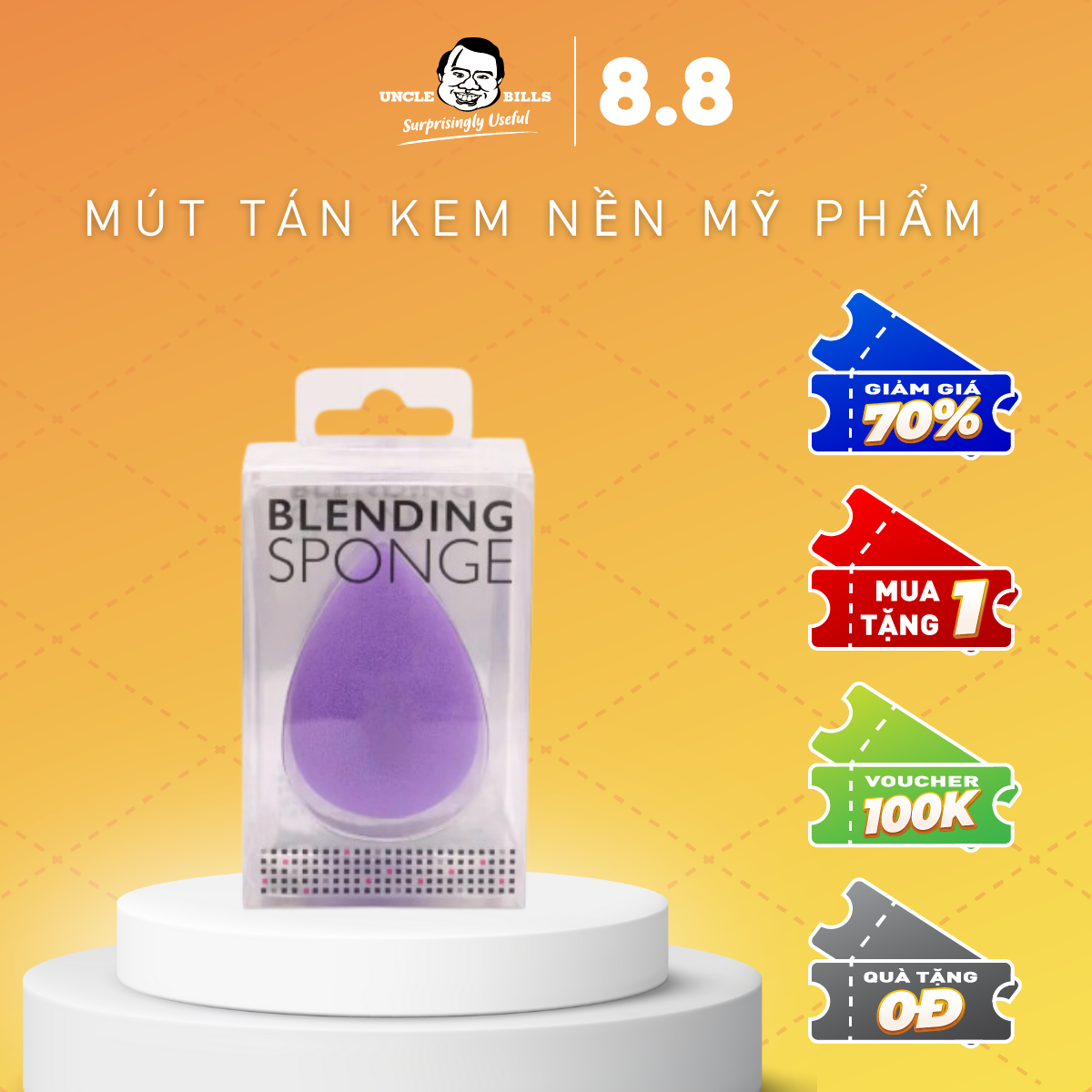 Mút Tán Kem Nền Beauty Blender Uncle Bills AG2085