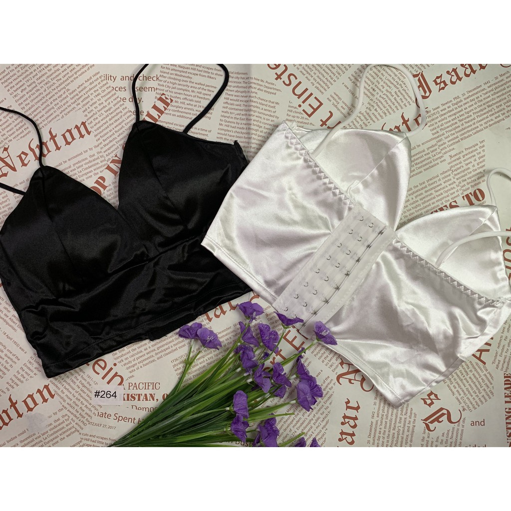 [HCM]ÁO BRA LỤA PHI BÓNG 8 NẤC CÀI SIÊU SEXY 264