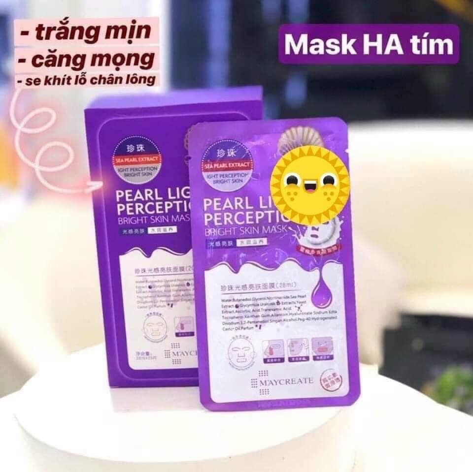 Hộp 20 Miếng Mặt Nạ Dưỡng Ẩm, Sáng Da HA MayCreate