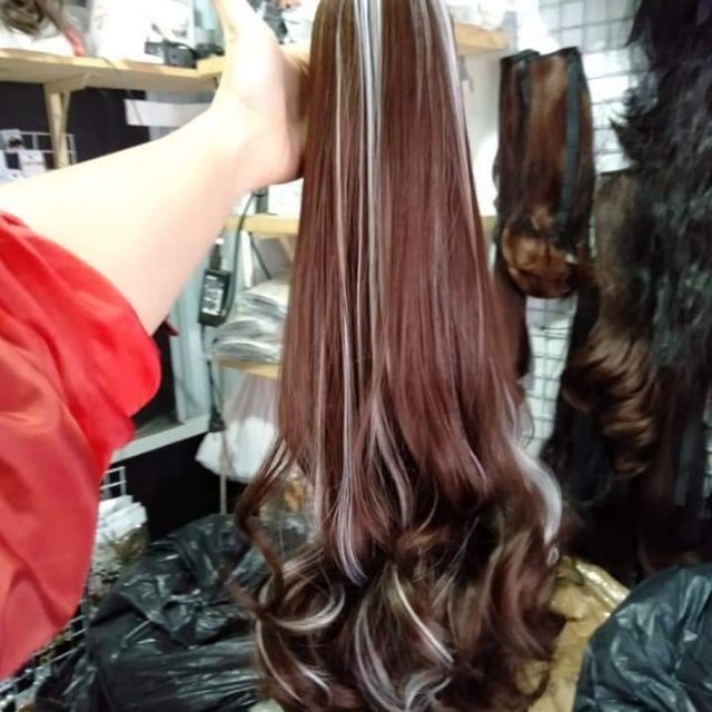 Tóc giả nữ,  Tóc giả ngoặm like bạch kim