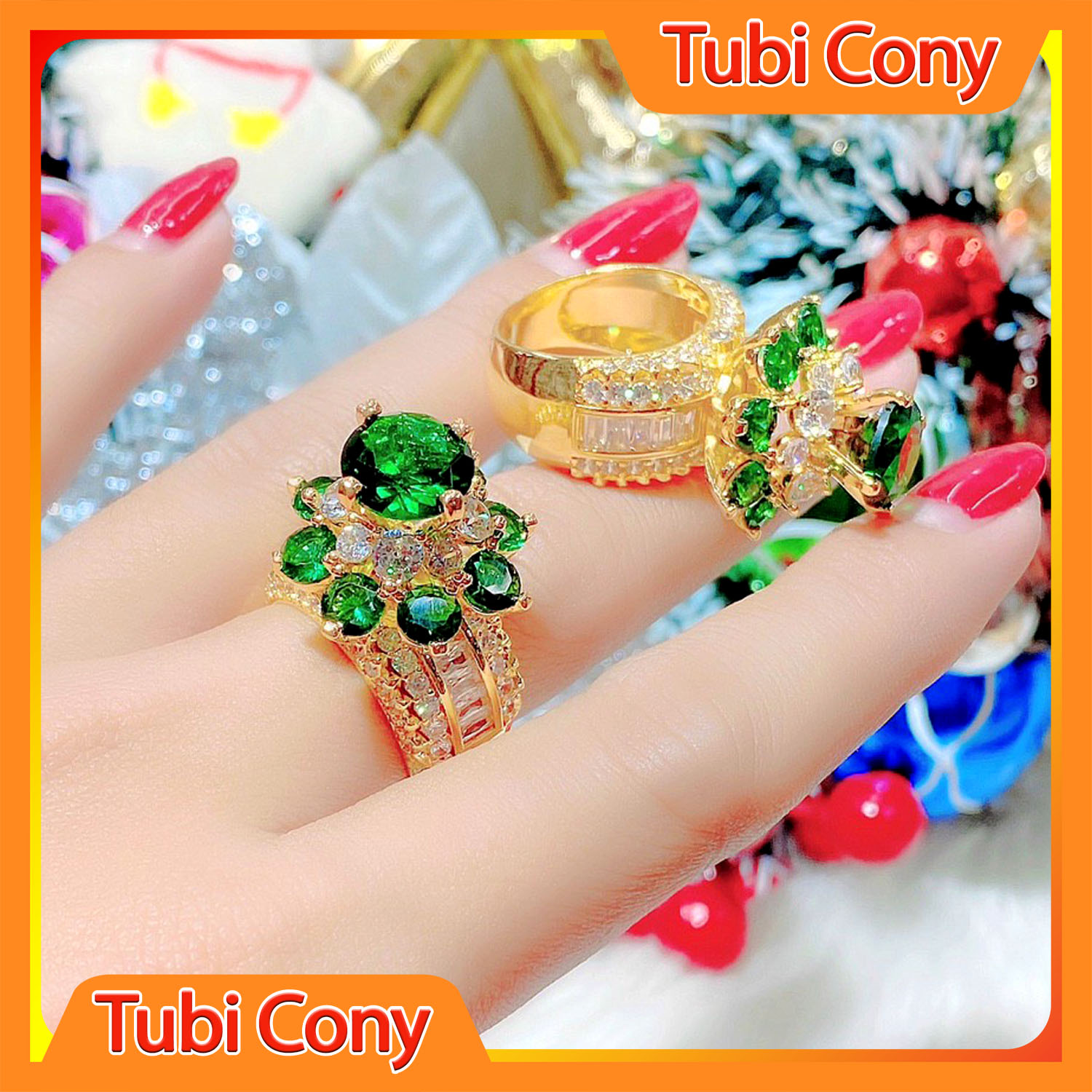 Ring female gold plated engagement stone blue leaf pattern 174.0.33.04.171122-rings for women Nice-ring female cute style, luxury-tubicony-the refund, covered switch pay in 07 day