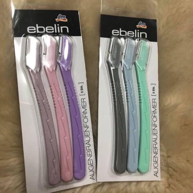 Dao cạo lông mày ebelin Đức . Set 3 cái