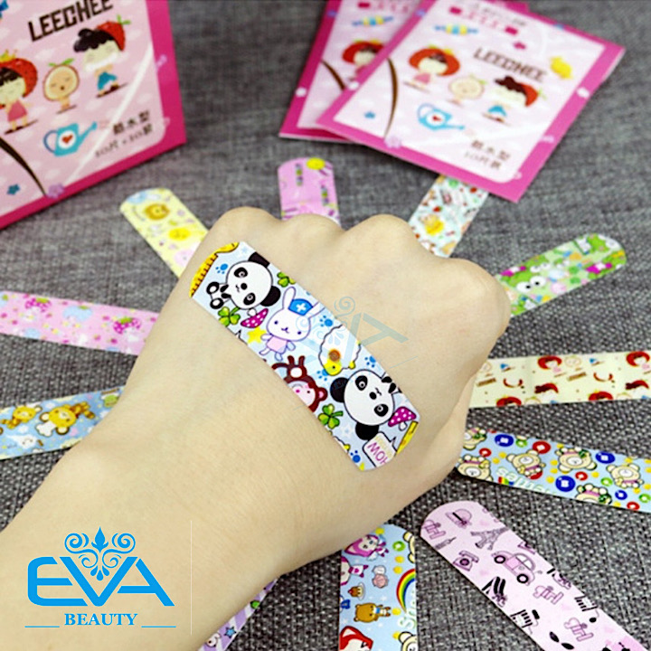 [HCM]Combo 100 Miếng Băng Keo Cá Nhân Hoạ Tiết Hoạt Hình Trong Suốt Và Màu Cute Bandages