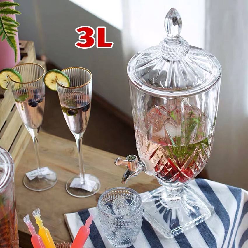 BÌNH ĐỰNG RƯỢU THỦY TINH CÓ VÒI CAO CẤP