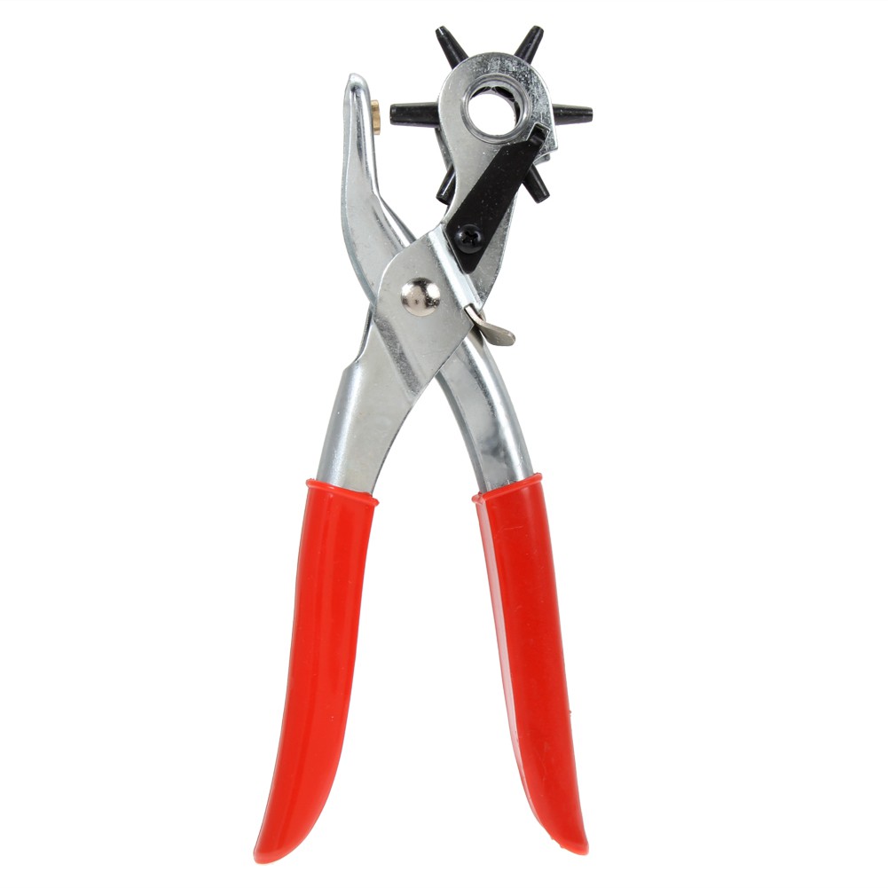 Kìm Bấm Lỗ Dây Nịt Punch.Kìm Bấm Lỗ Thắt Lưng,Dây Da Đa Năng,Siêu Tiện Lợi,Chuyên Dụng Với 6 Kích Cỡ Lỗ 2mm; 2,5mm; 3mm; 3,5mm; 4mm; 4,5mm Phù Hợp Cho Việc Thường Xuyên Đục Lỗ Thắt Lưng, Dây Nịt, Dây Da Đồng Hồ, Bìa Giấy,Túi Sách...