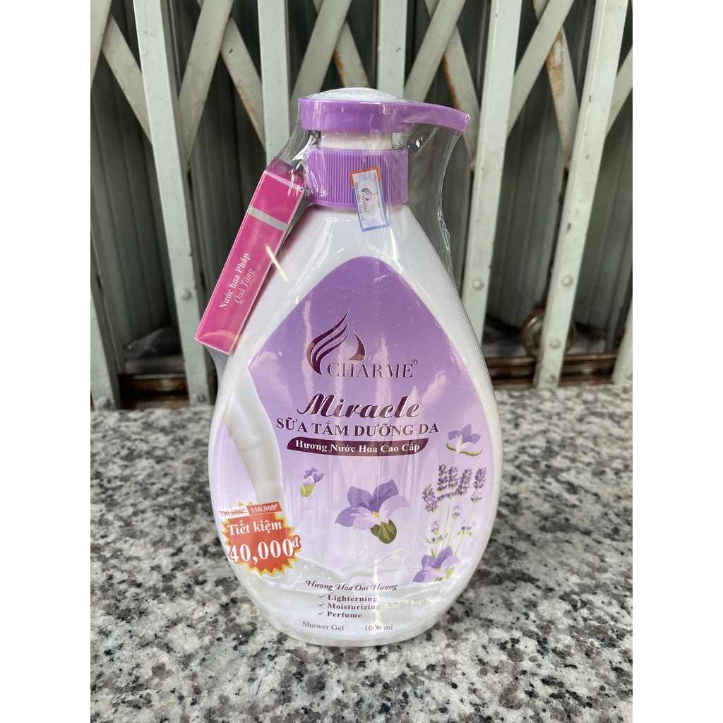 Sữa Tắm Dưỡng Da Miracle 1000ml Tặng Nước Hoa 3ml