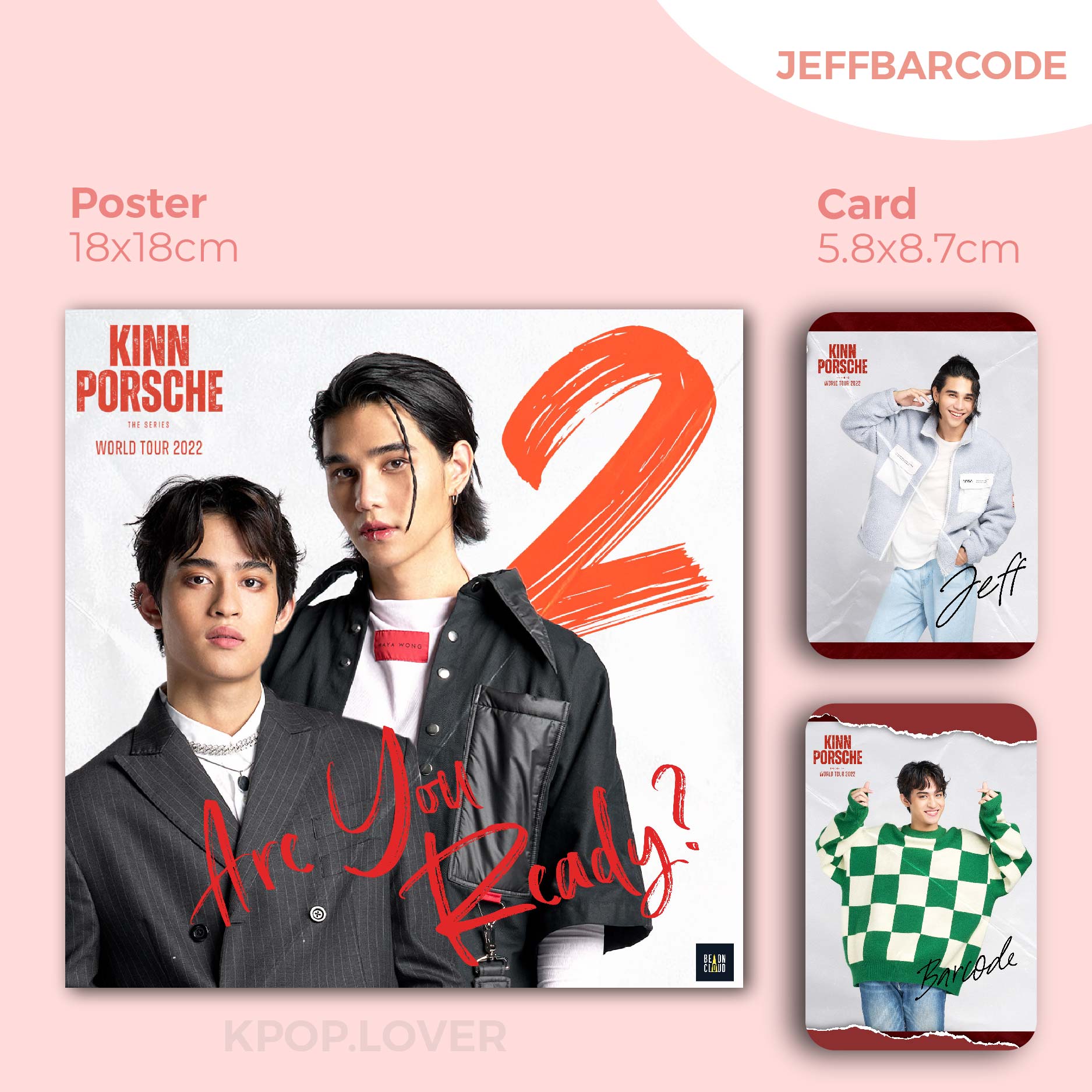 Set Poster + Card bo góc Worldtour Kinnporsche - BibleBuild MileApo JeffBarcode