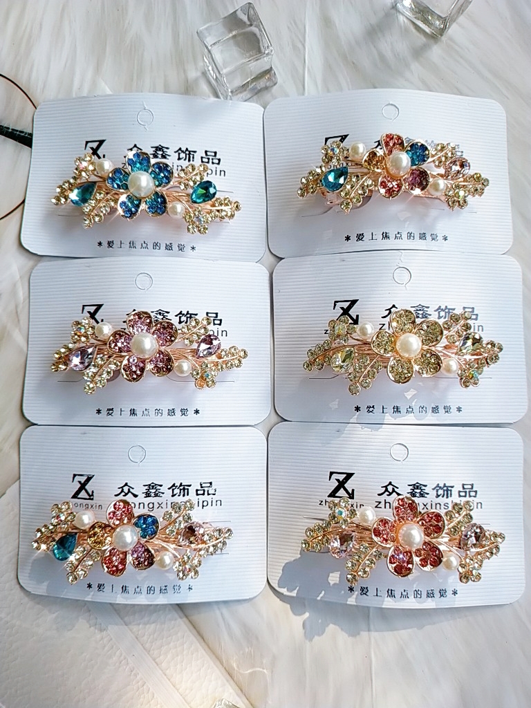[HCM]Kẹp tóc đính đá lấp lánh(kẹp nửa tóc)