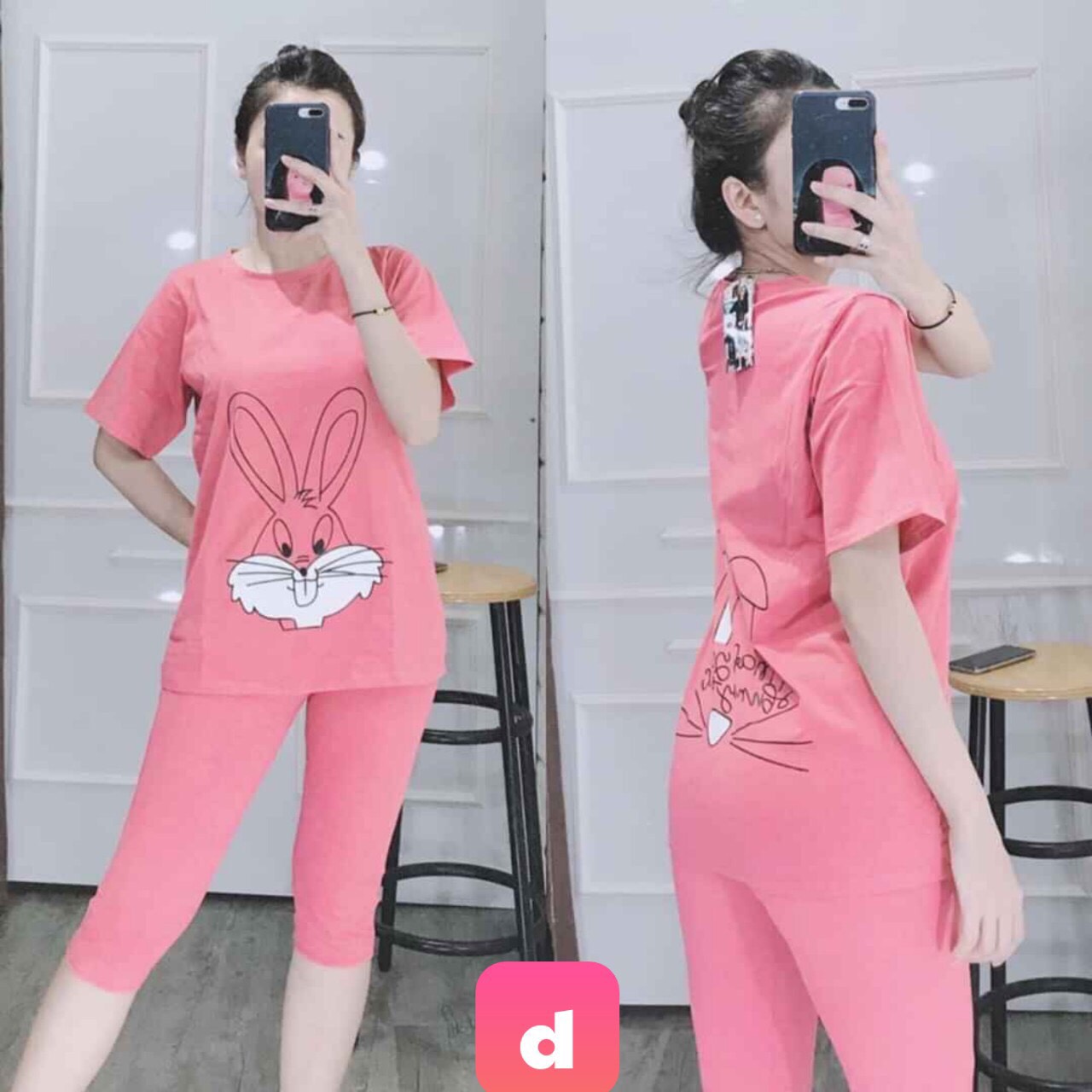 SET BỘ ĐỒ THUN MẶC NHÀ NỮ SIÊU XINH