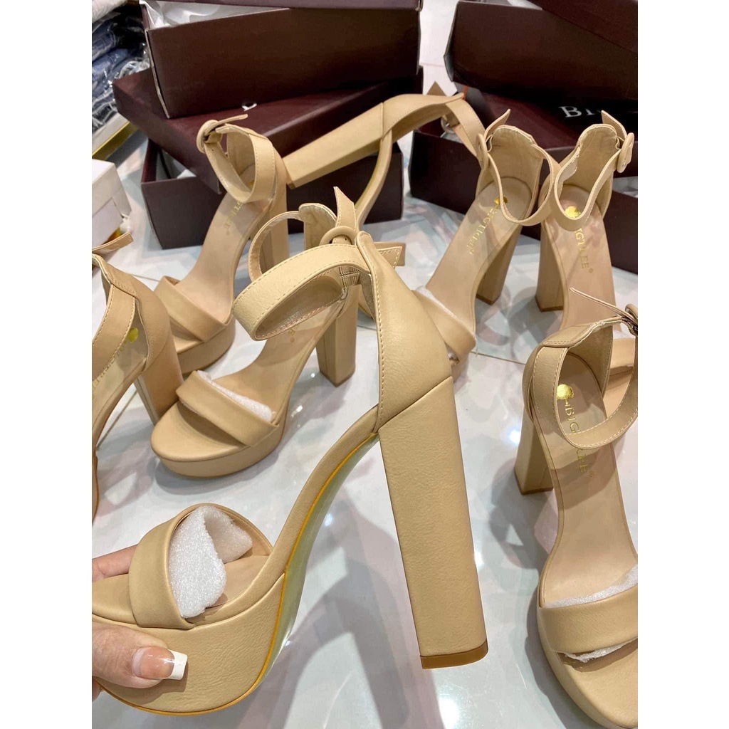 GIÀY CAO GÓT SANDAL BIGTREE 13CM ĐẾ VUÔNG SIÊU CHẮC CHẮN