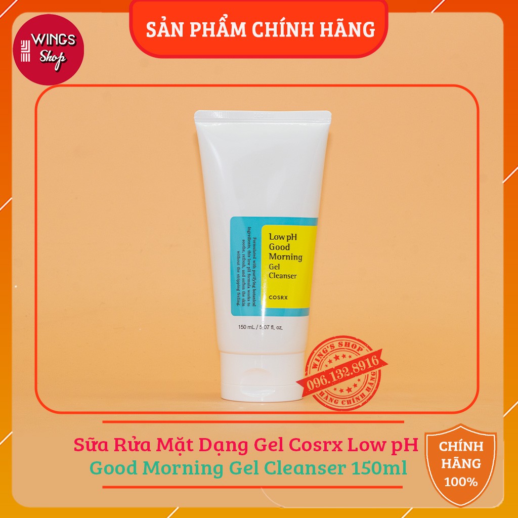 Sữa rửa mặt dạng gel cosrx low ph good morning gel cleanser 150ml | gel cosrx low chính hãng