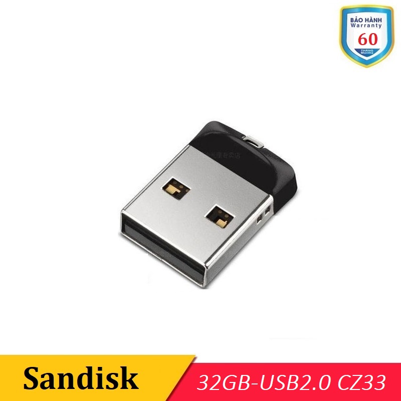USB 2.0 32GB Sandisk Cruzer Fit CZ33 - BH 60 Tháng