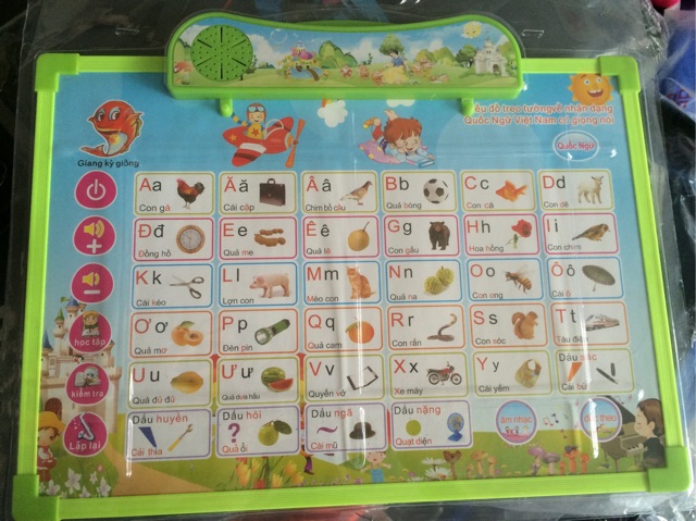 Bảng Chữ Cái 5 Chủ Đề Kèm Pin (5 Tờ Phụ)