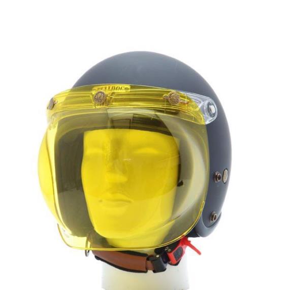 Kính Chắn Mũ 3/4 Bulldog Bubble Có 3 Nút Bấm - Chuyên Phượt