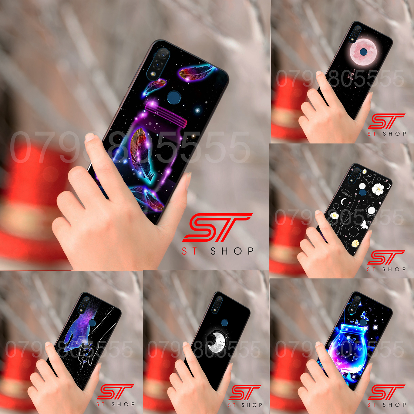 [ 6 Mẫu ] Ốp lưng kính cực đẹp dành cho Vsmart Joy 2 Plus