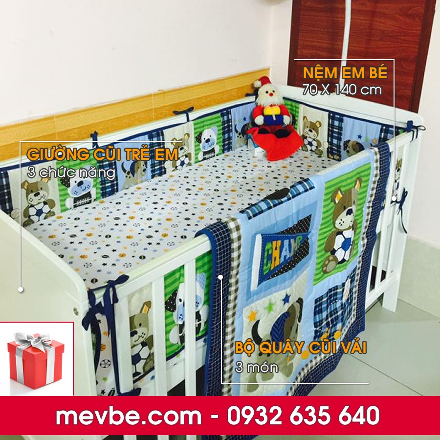 Cũi Marlow trắng - Mẹ Vì Bé