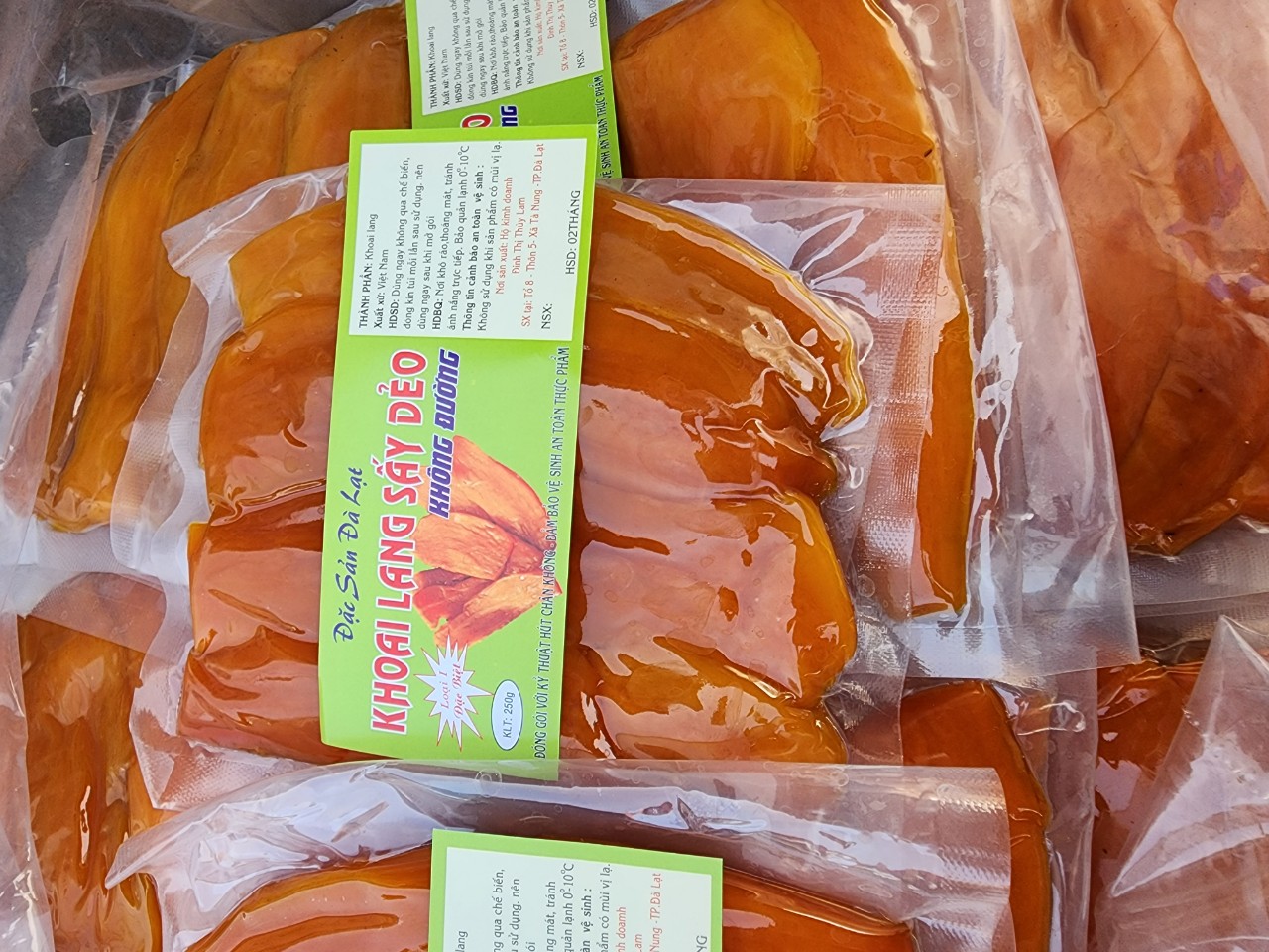 Khoai lang mat sấy deođà lạt) -gói hut chan khong 250g