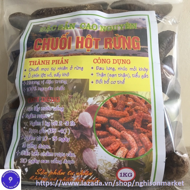 Chuối Hột Rừng Khô 1Kg