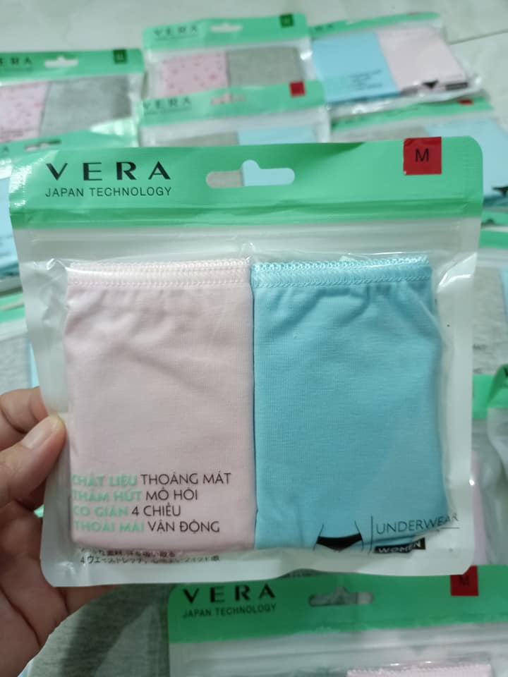 Combo 2 Quần Lót Nữ Cotton VERA (giao màu ngẫu nhiên)