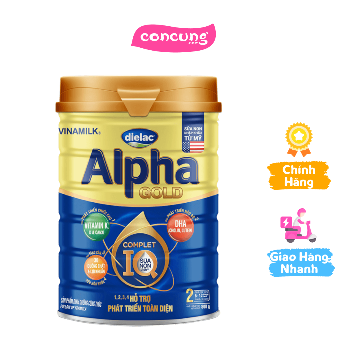 Dielac alpha gold iq 2, 800g