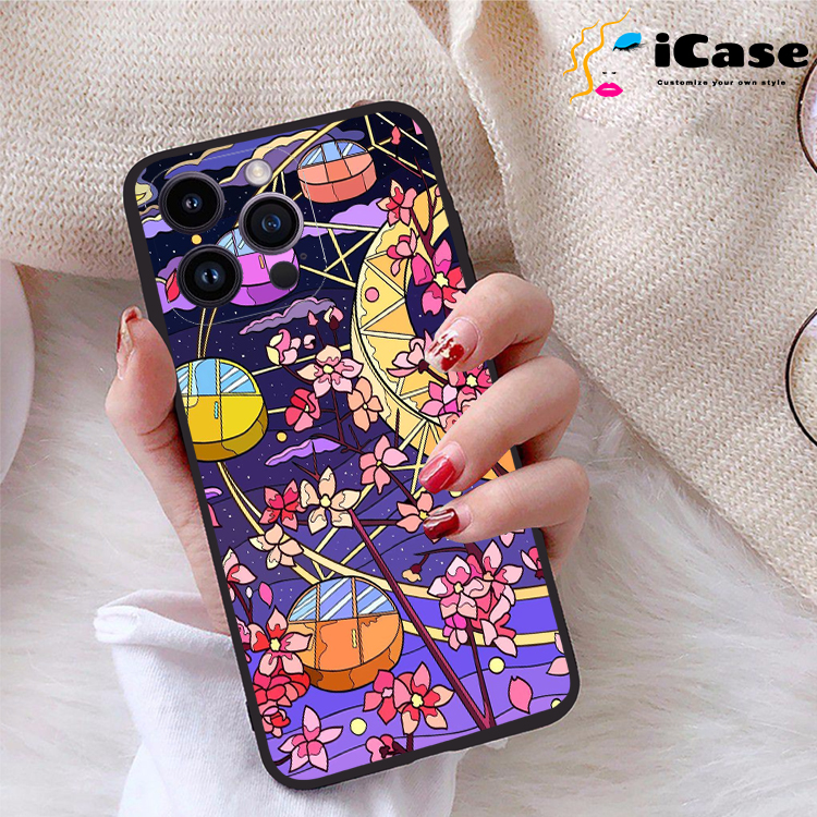 Ốp lưng iPhone 14 Pro Max viền dẻo TPU BST Purple