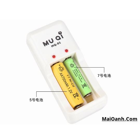 Sạc Pin 2A, 3A (sạc pin tiểu AA, sạc pin đũa AAA ) loại MQ-02