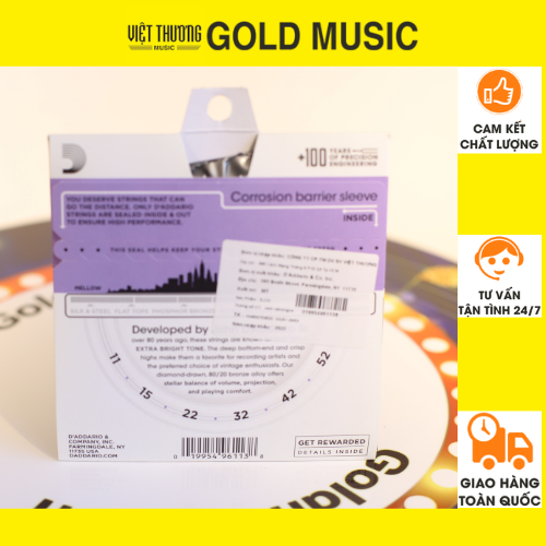 Dây Đàn Guitar Acoustic - D'Addario EJ13