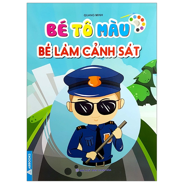 Fahasa - bé tô màu bé làm cảnh sát