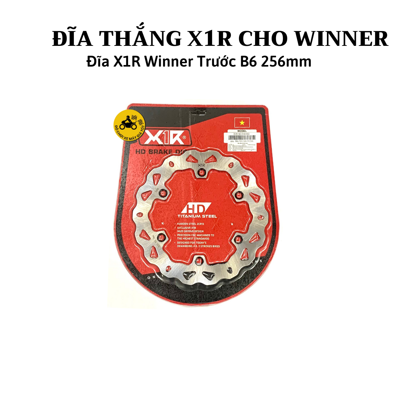 CẶP ĐĨA THẮNG X1R CHO HONDA WINNER V1/ WINNER X