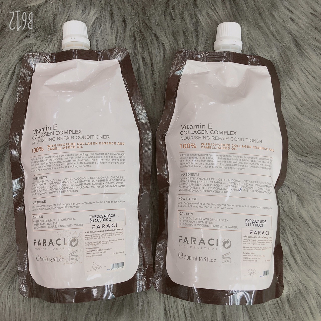Dầu hấp siêu mềm mượt tóc COLLAGEN FARACI 500ML ( HÀNG CHÍNH HÃNG )