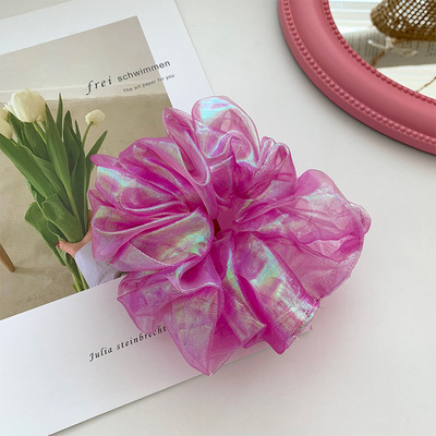 [HCM]Cột Tóc Bèo Scrunchies vải von Dạ Quang Size Nhỏ