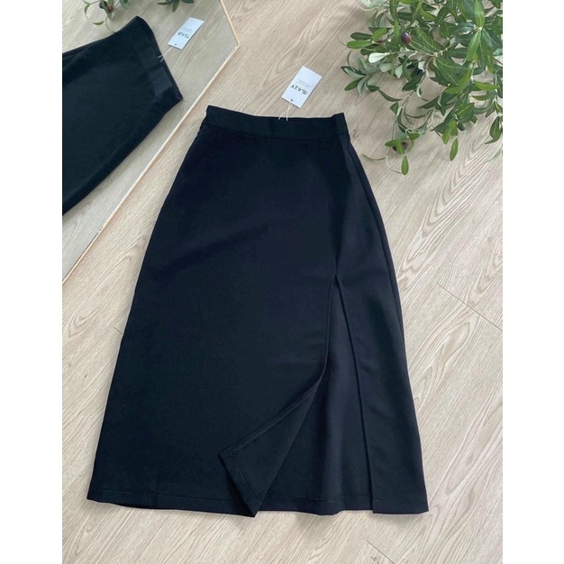Chân váy chữ a xẻ tà bigsize 55kg đến 100kg