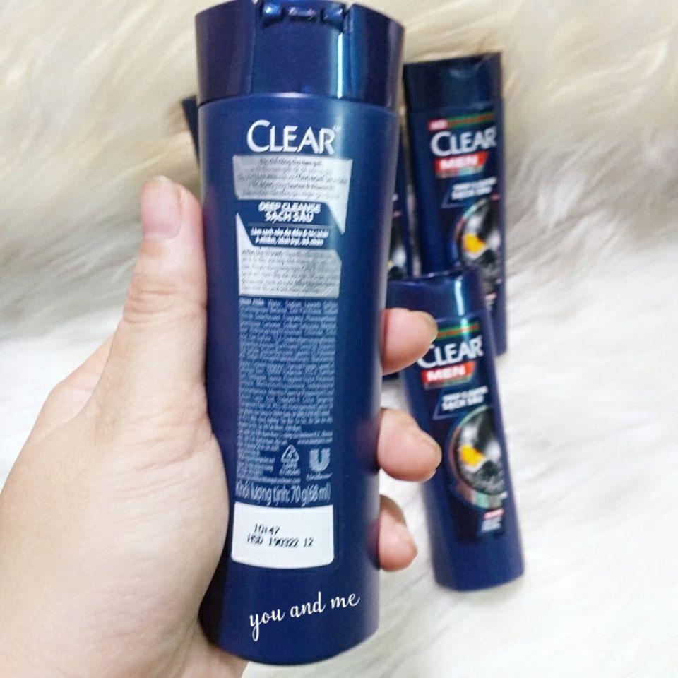 [HCM]Dầu gội Clear Men 70g