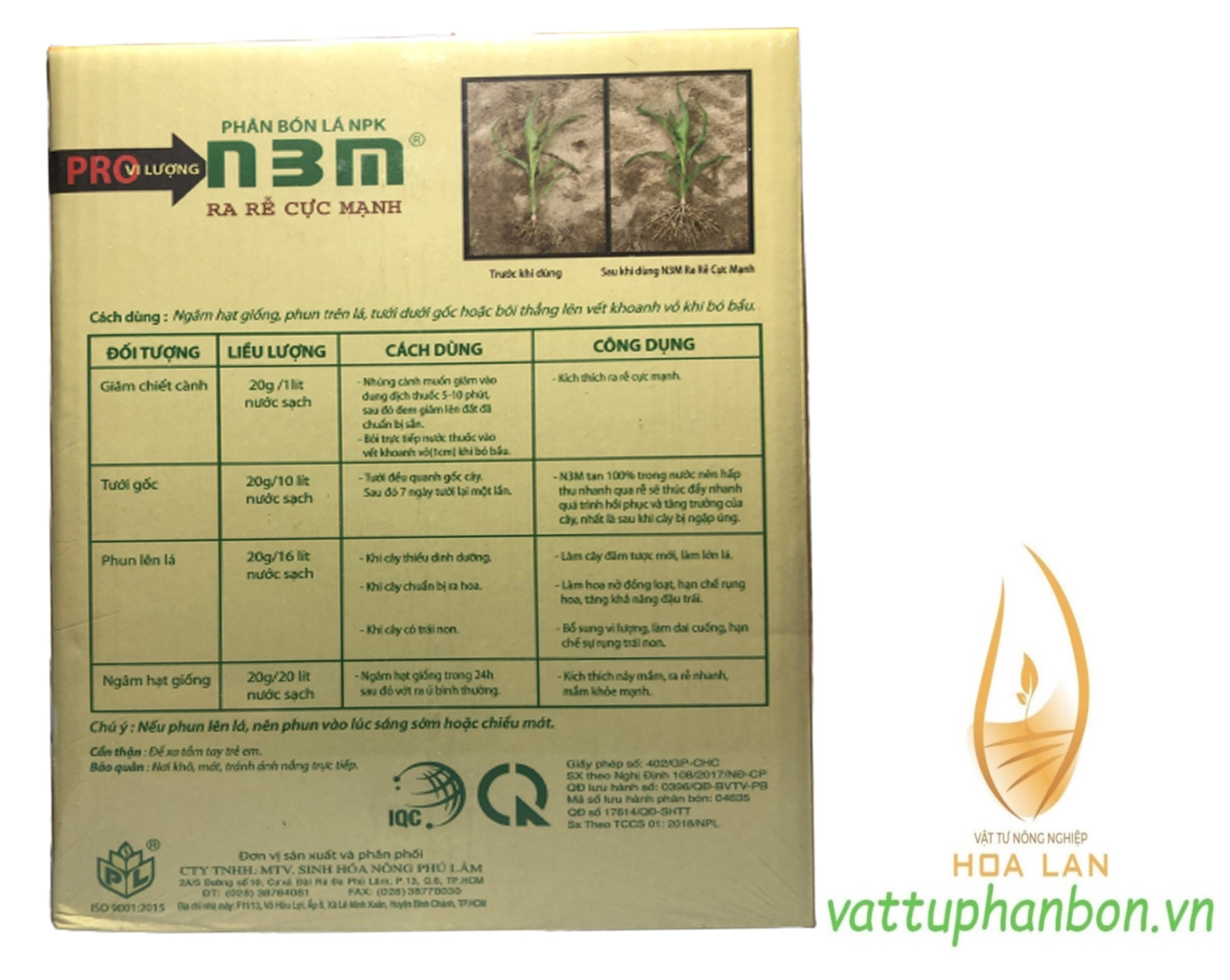 Phân Bón Lá Kích Rễ N3M - #343A# 1kg