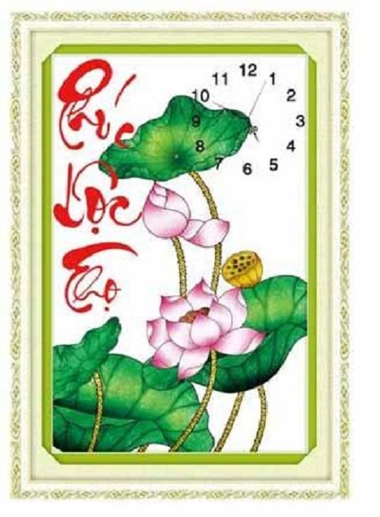 Tranh thêu chữ thập phúc lộc thọ dlh-222880