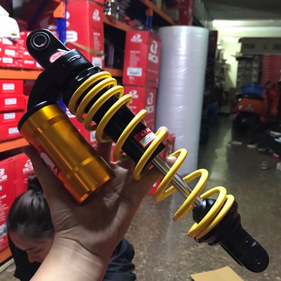 Phuộc sau bình dầu RCB gắn Air Blade MB2 Vàng