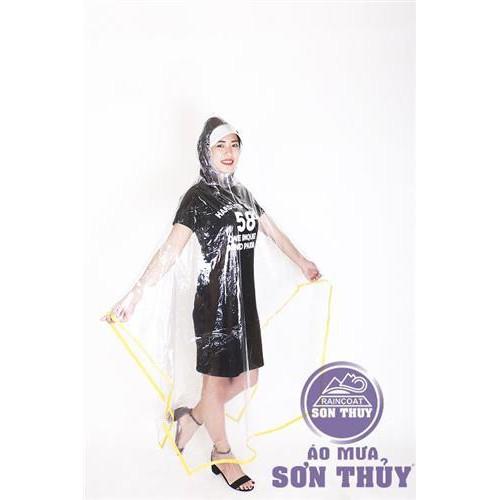 ÁO MƯA TRONG SUỐT sơn thủy 1ĐẦU