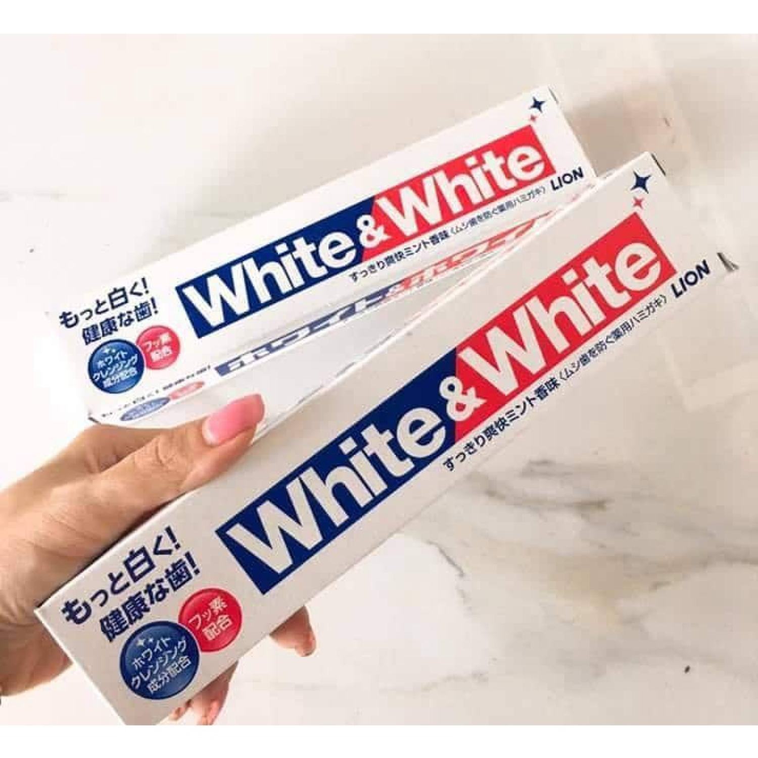 Kem Đánh Răng White & White Lion 150g - Nhật