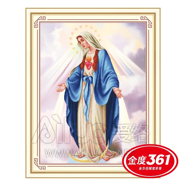 Tranh thêu Đức Mẹ Maria 3D Ailuo AL30285