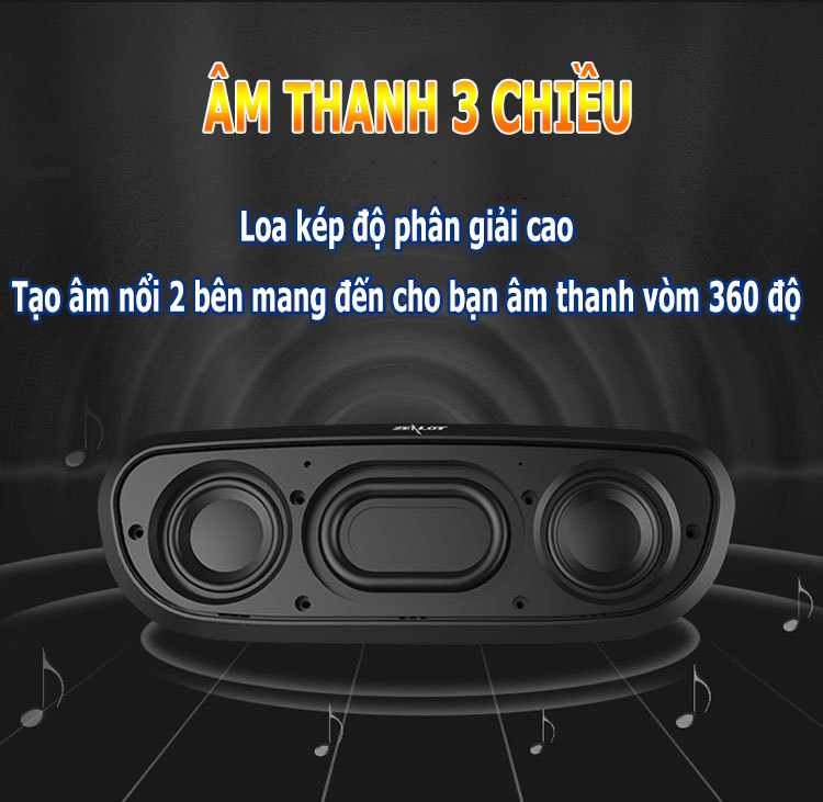 Loa bluetooth Zealot siêu trầm S9