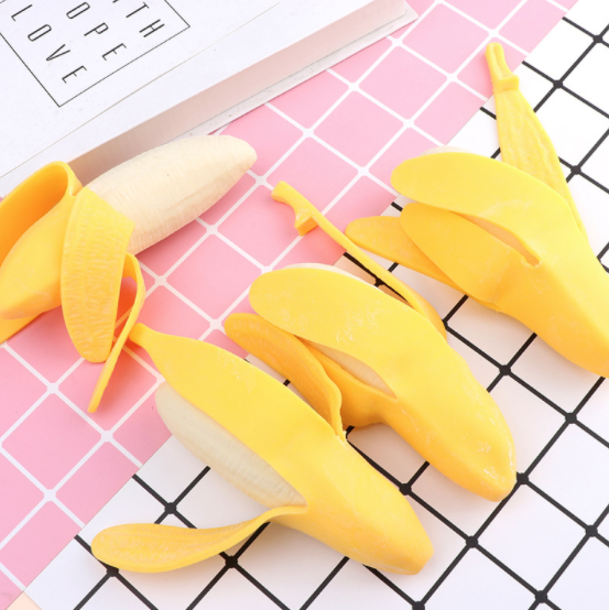 [Đồ Chơi Trẻ Em] Squishy trái chuối đồi chơi kéo dãn bóp giảm stress