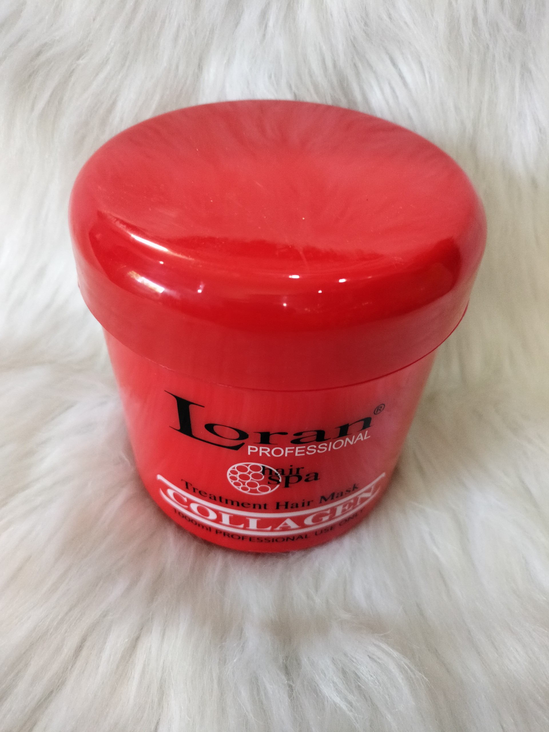 Hấp dầu Loran Collagen 1000ml màu đỏ dạng hủ