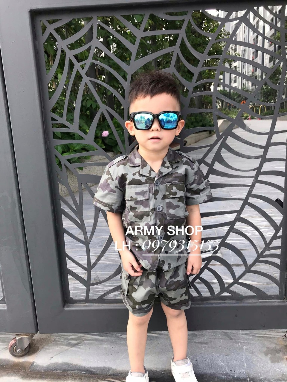 Bộ rằn ri cộc tay loang sáng trẻ em